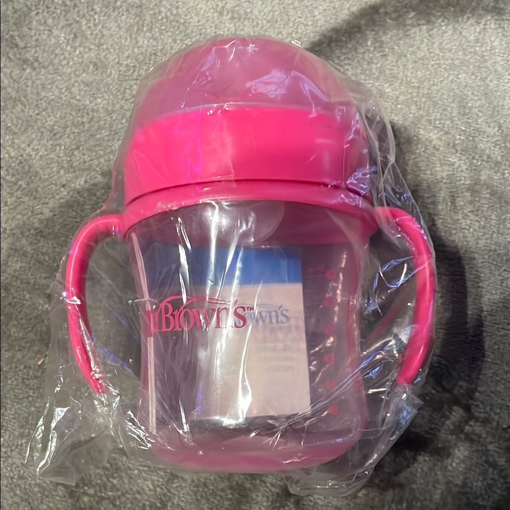 Dr. Brown's Transition Sippy Cup with Soft Spout - Pink - 6oz - 6m+